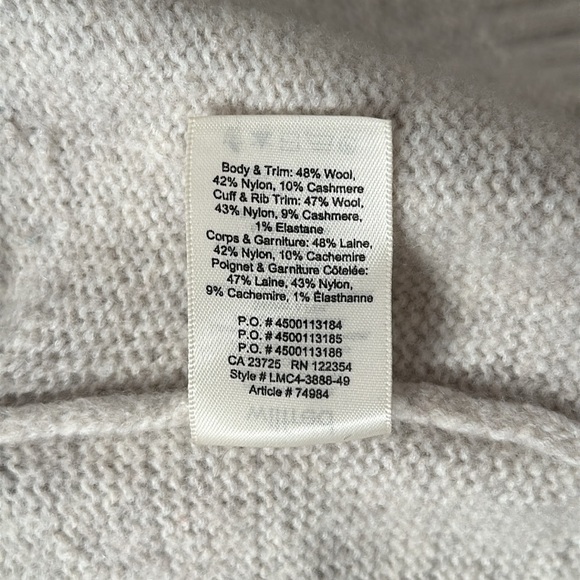 Aritzia Wilfred, cropped button down sweater - Light Gray - Picture 8 of 8